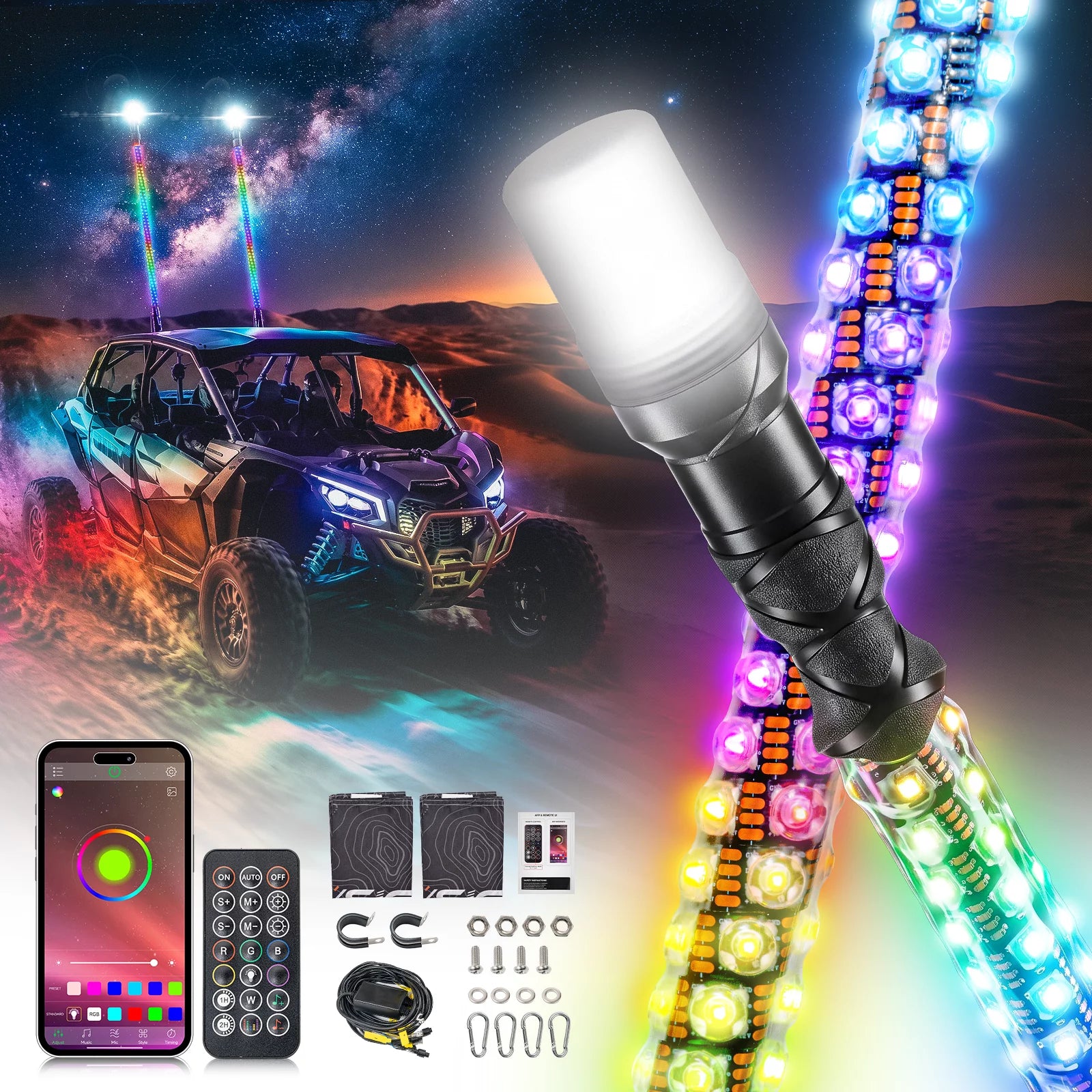 LED Whip Light product photo from Novsight