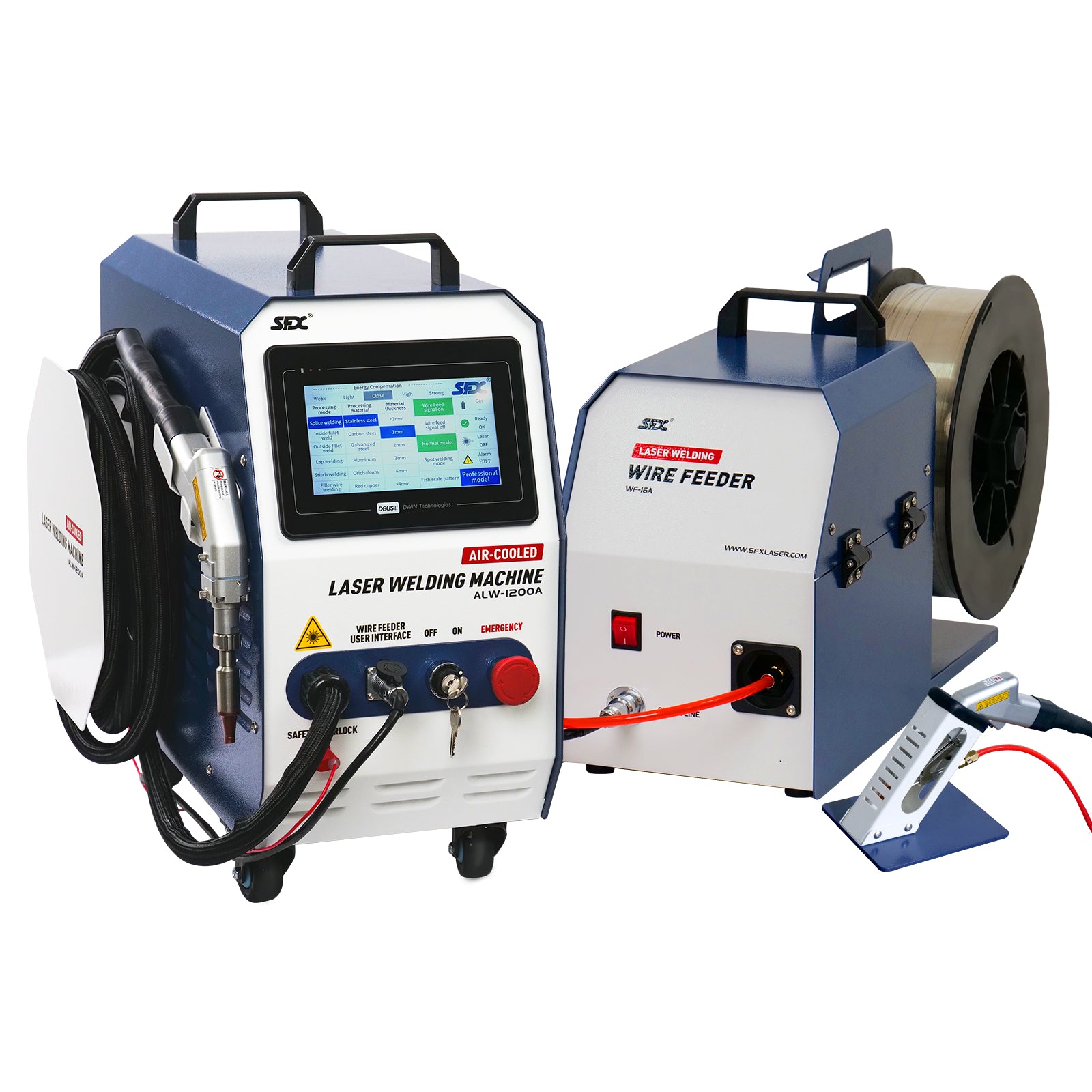 SFX 1200W Handheld Laser Welding Machine Portable 2 in 1 Laser Welder&Cleaner Wire Feeder Included product photo from Sfxlasertech